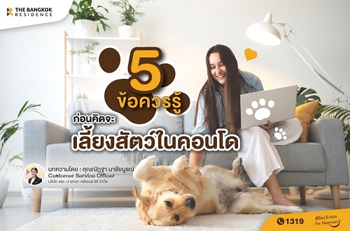 5 ข้อควรรู้ ก่อนคิดจะเลี้ยงสัตว์ในคอนโด
