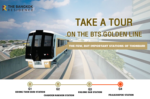 Take a Tour with BR Along the Chao Phraya River, on the Golden Line Mini Train Ride, on Thonburi Side